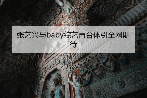张艺兴与baby综艺再合体引全网期待